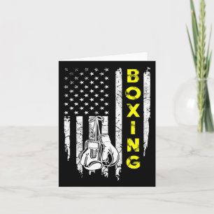 Cartão Patriótico Boxing American Flag 4 De Julho