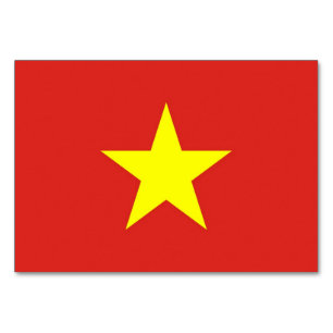 Cartão patriótico da mesa com a bandeira de