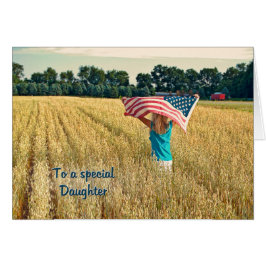 Cartão Patriótico para Filha