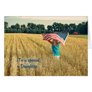 Cartão Patriótico para Filha