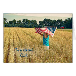 Cartão Patriótico para tia