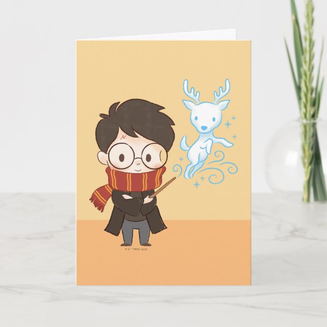 Cartão Patronus Chibi HARRY POTTER™ (Frente)