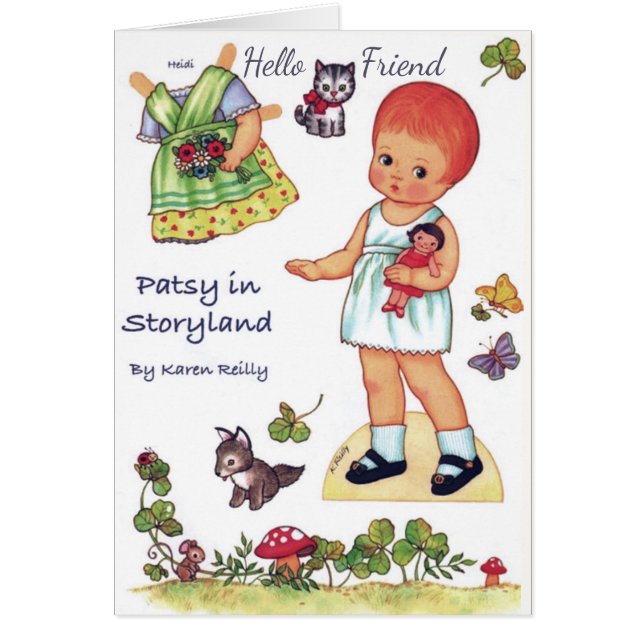 Cartão Patsy in Storyland Paper Doll cut out clothes Card (Frente)