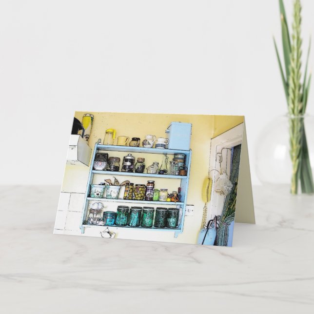 Cartão Patsy's Kitchen Shelves (Frente)