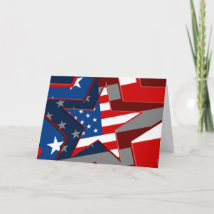 Cartão Patterno da bandeira americana