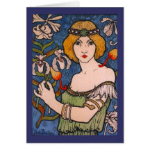 Paul Berthon - Senhora com Orquídeas