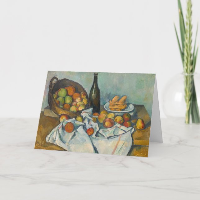 Cartão Paul Cezanne - A Cesta de Maçãs (Frente)