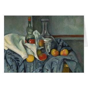Cartão Paul Cezanne a garrafa do Peppermint, 1893-95
