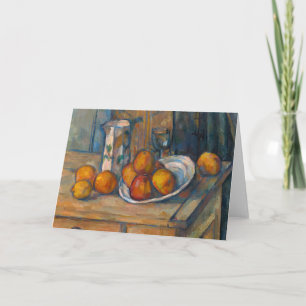 Cartão Paul Cezanne - A Vida Estática com Jug de Leite e