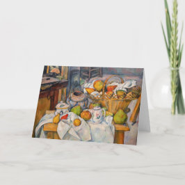 Cartão Paul Cezanne - A Vida Estática com o Cesto