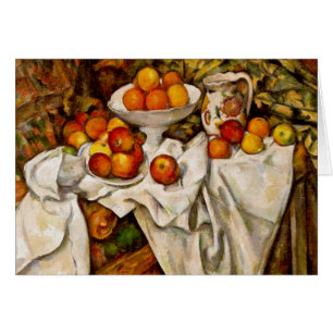 Cartão Paul Cezanne Apple Orangismo Impressionismo