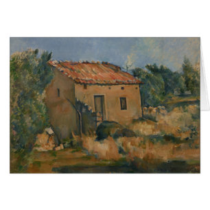 Cartão Paul Cezanne - Casa Abandonada