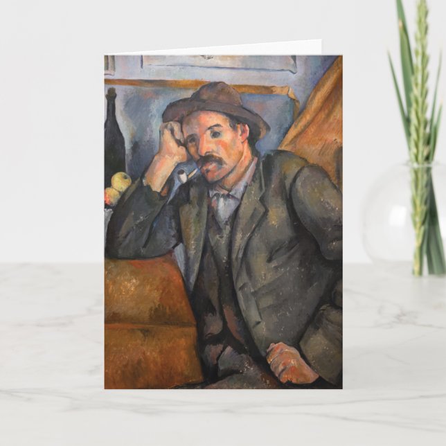 Cartão Paul Cezanne - Fumante (Frente)
