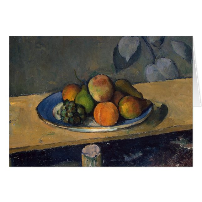 Cartão Paul Cezanne | Maçãs, peras e uvas, c.1879 (Frente Horizontal)