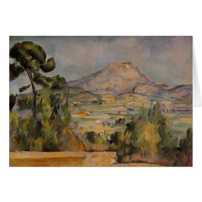 Cartão Paul Cezanne- Mont Sainte-Victoire (Frente Horizontal)