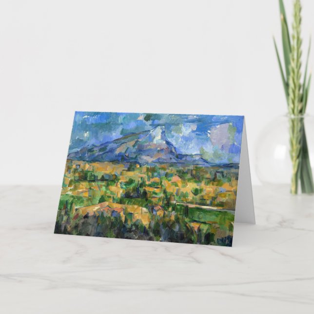 Cartão Paul Cezanne - Mont Sainte-Victoire (Frente)