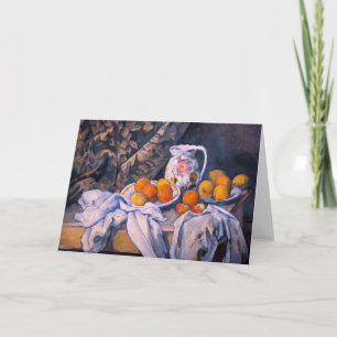 Cartão Paul Cezanne - Natureza Morta com uma Cortina
