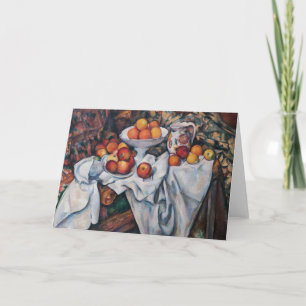 Cartão Paul Cezanne - Natureza Morta, Maçãs e Laranjas