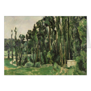 Cartão Paul Cezanne os álamos, c.1879-82