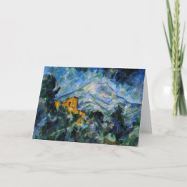 Cartão Paul Cezanne - Santo Mont-Victoire & Chateau Noir