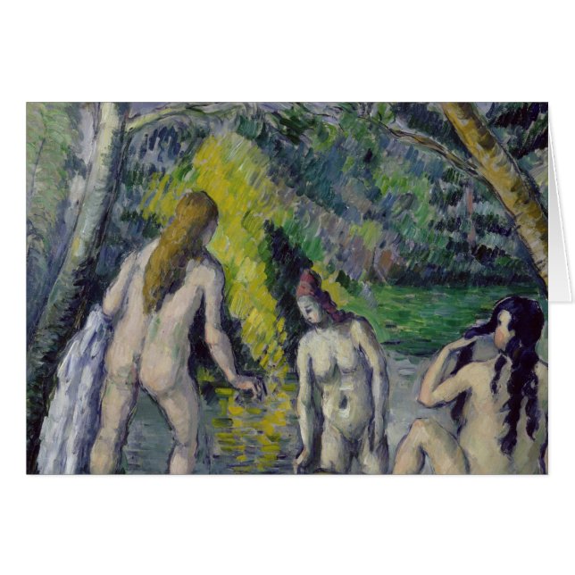 Cartão Paul Cezanne | The Three Bathers, c.1879-82 (Frente Horizontal)