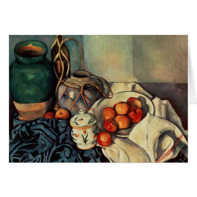 Cartão Paul Cezanne | Vida Estática com Maçãs, 1893-1894 (Frente Horizontal)