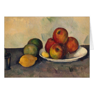 Cartão Paul Cezanne Vida tranquila com Maçãs, c.1890