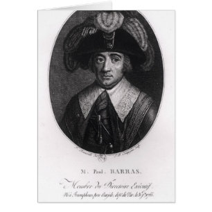 Cartão Paul Francois Jean Nicolas Vicomte de Betume