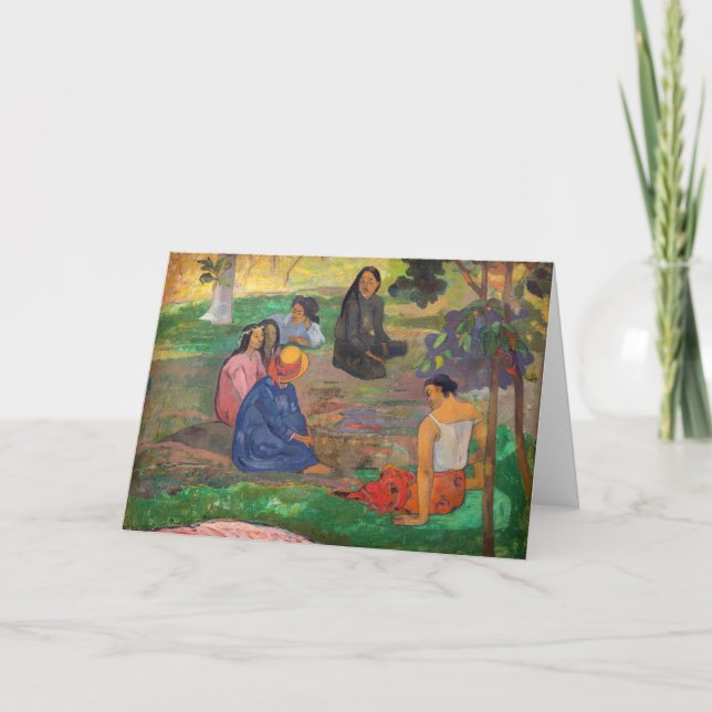Cartão Paul Gauguin - A Conversa / Les Parau Parau (Frente)