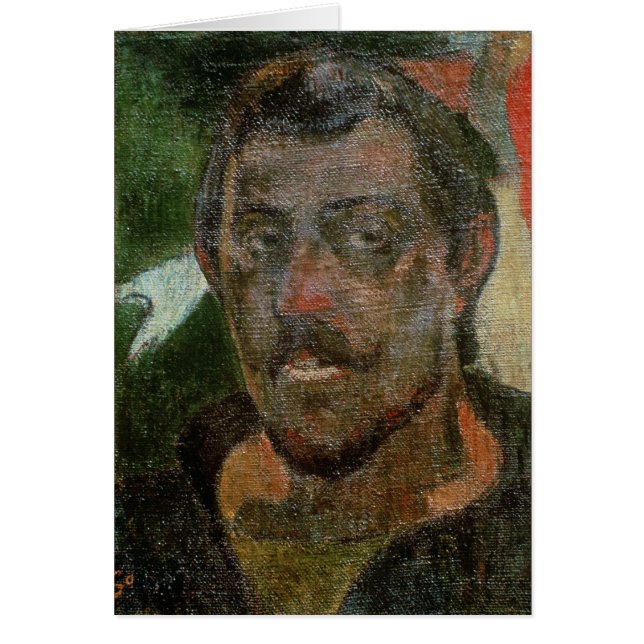Cartão Paul Gauguin | Autorretrato, c.1890-93 (Frente)