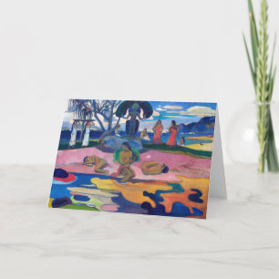 Cartão Paul Gauguin - Dia do Deus / Mahana no atua