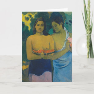 Cartão Paul Gauguin - Duas Mulheres Tahitianas