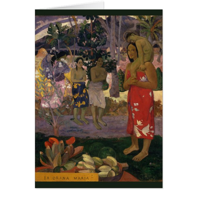 Cartão Paul Gauguin Hail Mary 1891 CC0456 (Frente)
