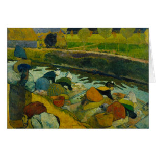 Cartão Paul Gauguin - Mulheres de WasherWomen