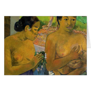 Cartão Paul Gauguin o oferecimento, 1902