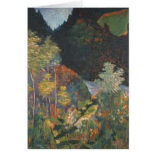 Cartão Paul Gauguin   Paisagem