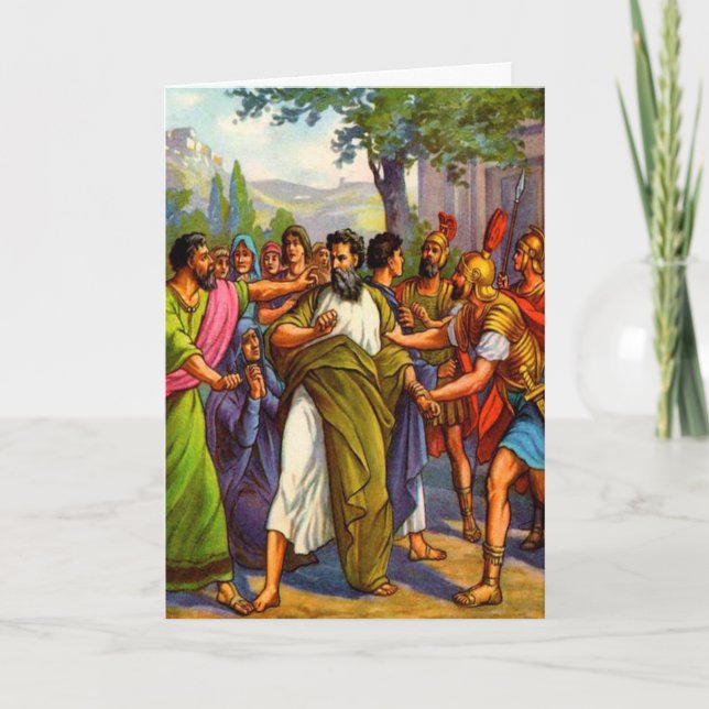 Cartão Paul going to prison Greeting card (Frente)