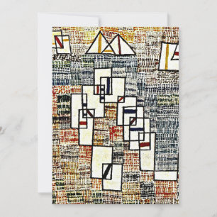 Cartão Paul Klee art - Cote de Provence