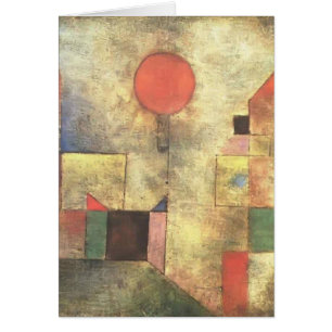 Cartão Paul Klee: Balão vermelho