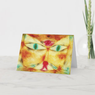 Cartão Paul Klee Cat e Bird Greeting Card