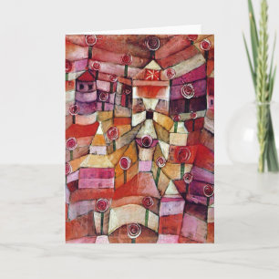 Cartão Paul Klee - Jardim de Rosas