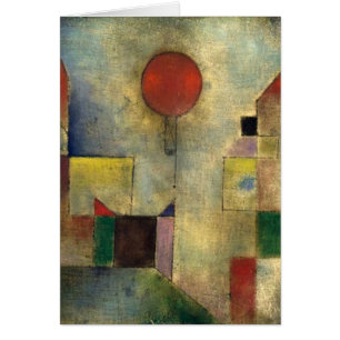 Cartão Paul Klee Red Balloon