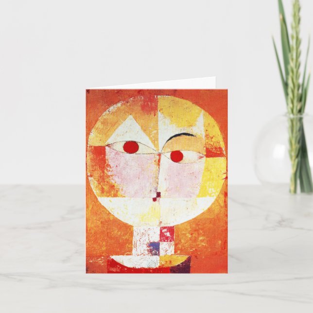 Cartão Paul Klee Senecio Note Card (Frente)