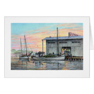 Cartão Paul McGehee "Baltimore Harbor-The Long Dock" Card