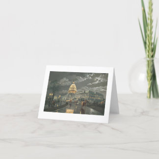 Cartão Paul McGehee "Capitol by Moonlight" Card