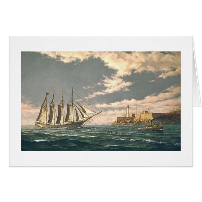 Cartão Paul McGehee "Em Águas Tropicais" (Frente horizontal)