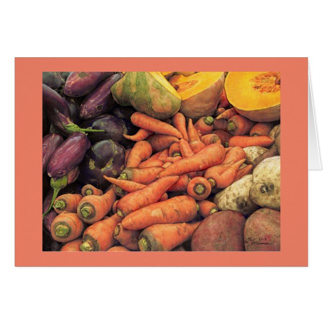 Cartão Paul McGehee "Nature's Bounty" Card (Frente horizontal)