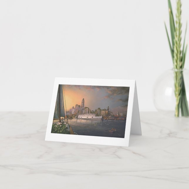 Cartão Paul McGehee "Old Baltimore at Twilight" Card (Frente)