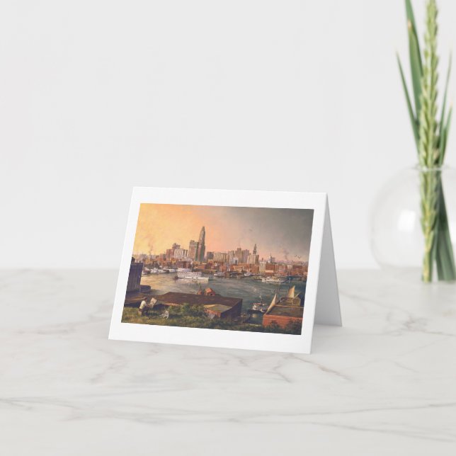 Cartão Paul McGehee "Old Baltimore Harbor" Card (Frente)