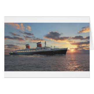 Cartão Paul McGehee "SS "Estados Unidos" no Mar" Card